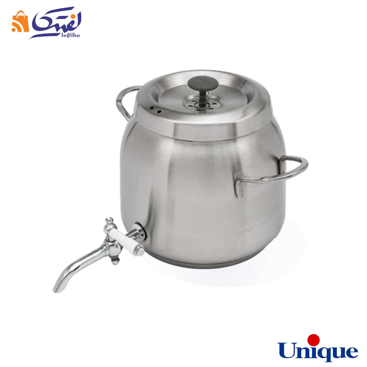 کتری و قوری 5 لیتر استیل یونیک UN-7205 دسته استیل