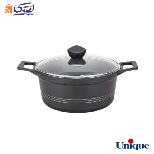 سرویس قابلمه گرانیتی یونیک 16 پارچه کلاسیک نوک مدادی UN-7804