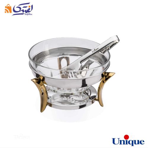 سالادخوری پایه دار قایقی طلایی یونیک UN-3867