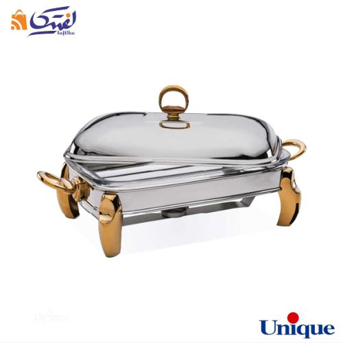 سوفله خوری یونیک مستطیل بزرگ پافیلی طلایی UN-3102