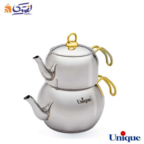 کتری و قوری 2.5 لیتر یونیک استیل UN-7268