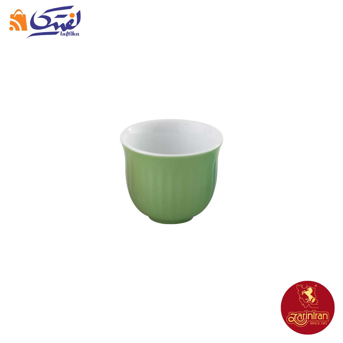 فنجان اسپرسو چینی زرین مدل مهران طرح پسته 50