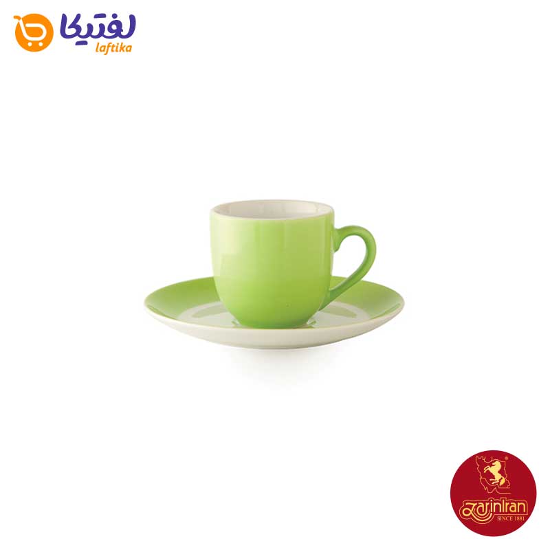 سرویس 12 پارچه قهوه خوری چینی زرین ایتالیا اف طرح پسته