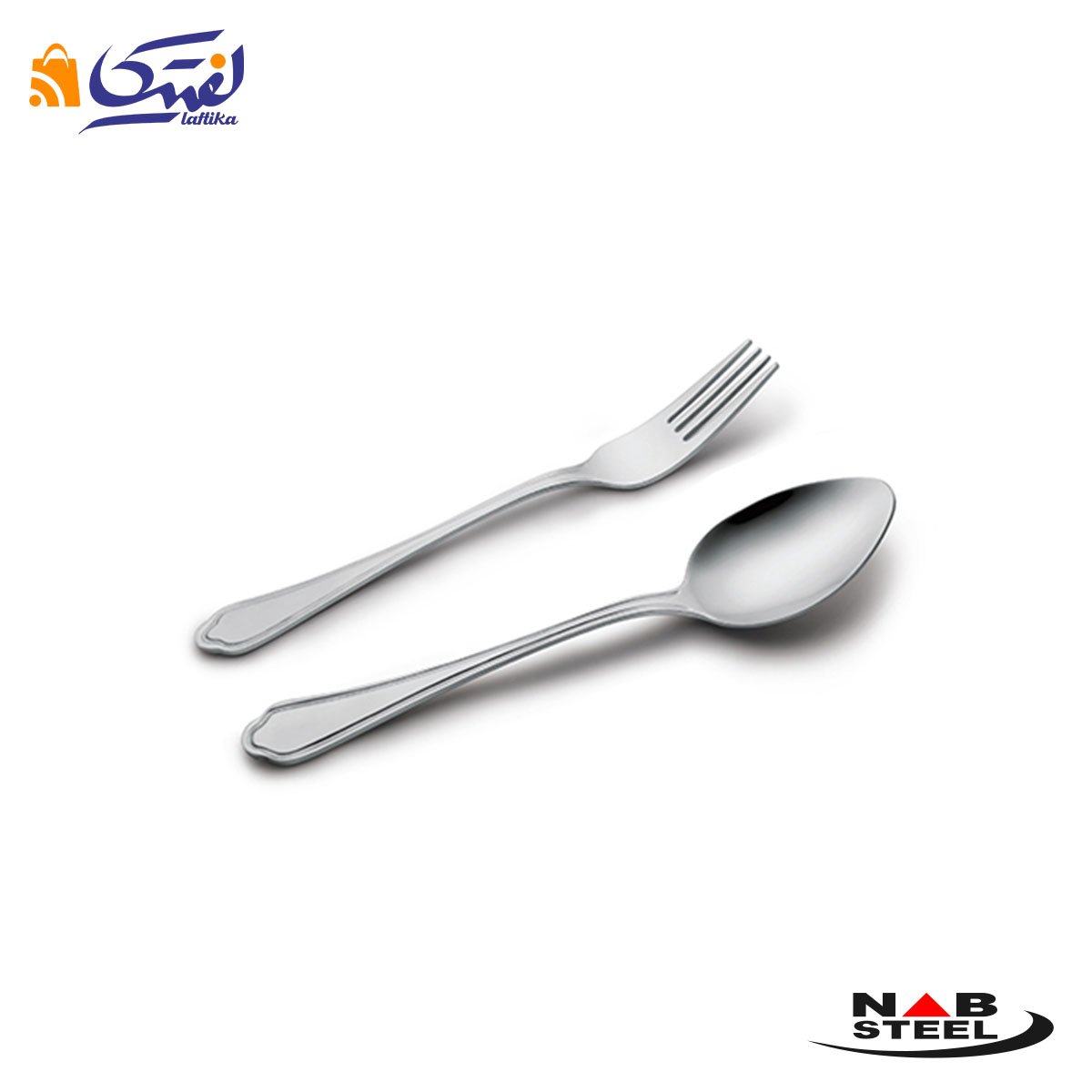 قاشق و چنگال غذا خوری ناب استیل مدل ونیز 12 پارچه