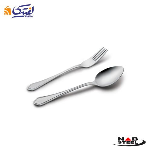 خرید قاشق و چنگال غذا خوری ناب استیل مدل ونیز 12 پارچه