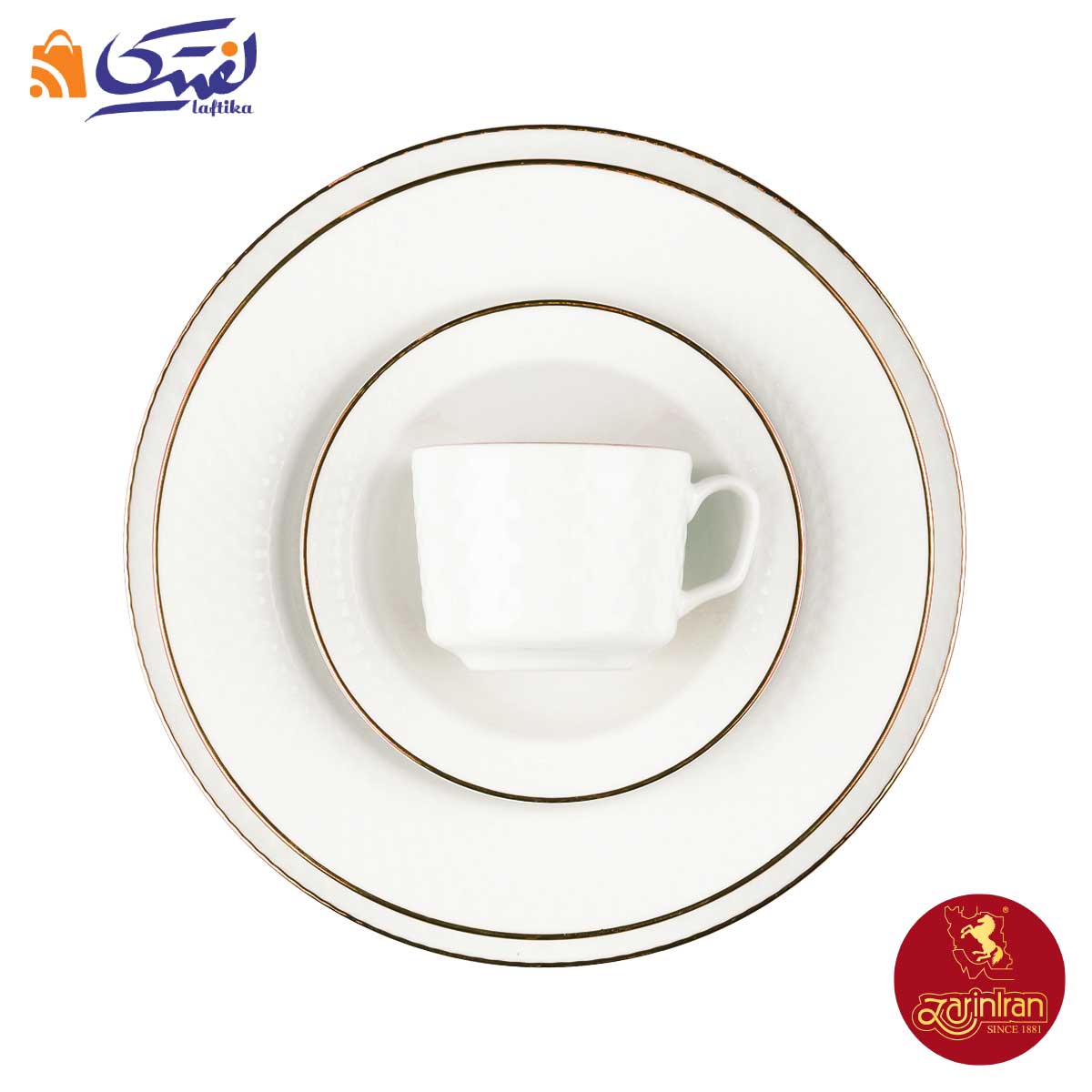 خرید سرویس چینی زرین رادیانس زرین رزگلد 12 نفره 102 پارچه