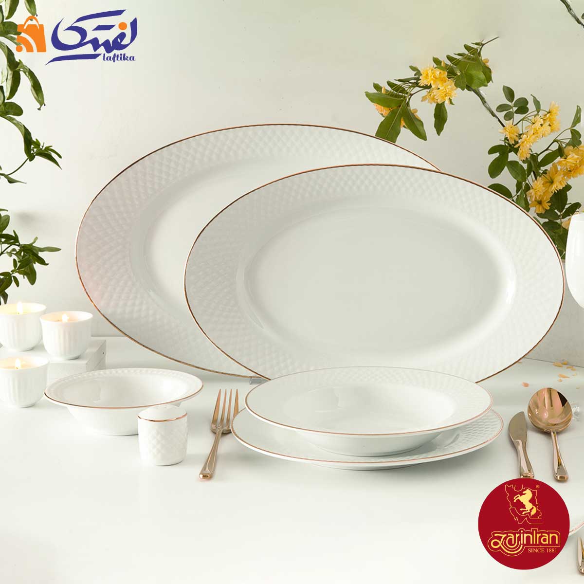 قیمت سرویس چینی زرین رادیانس زرین رزگلد 12 نفره 102 پارچه