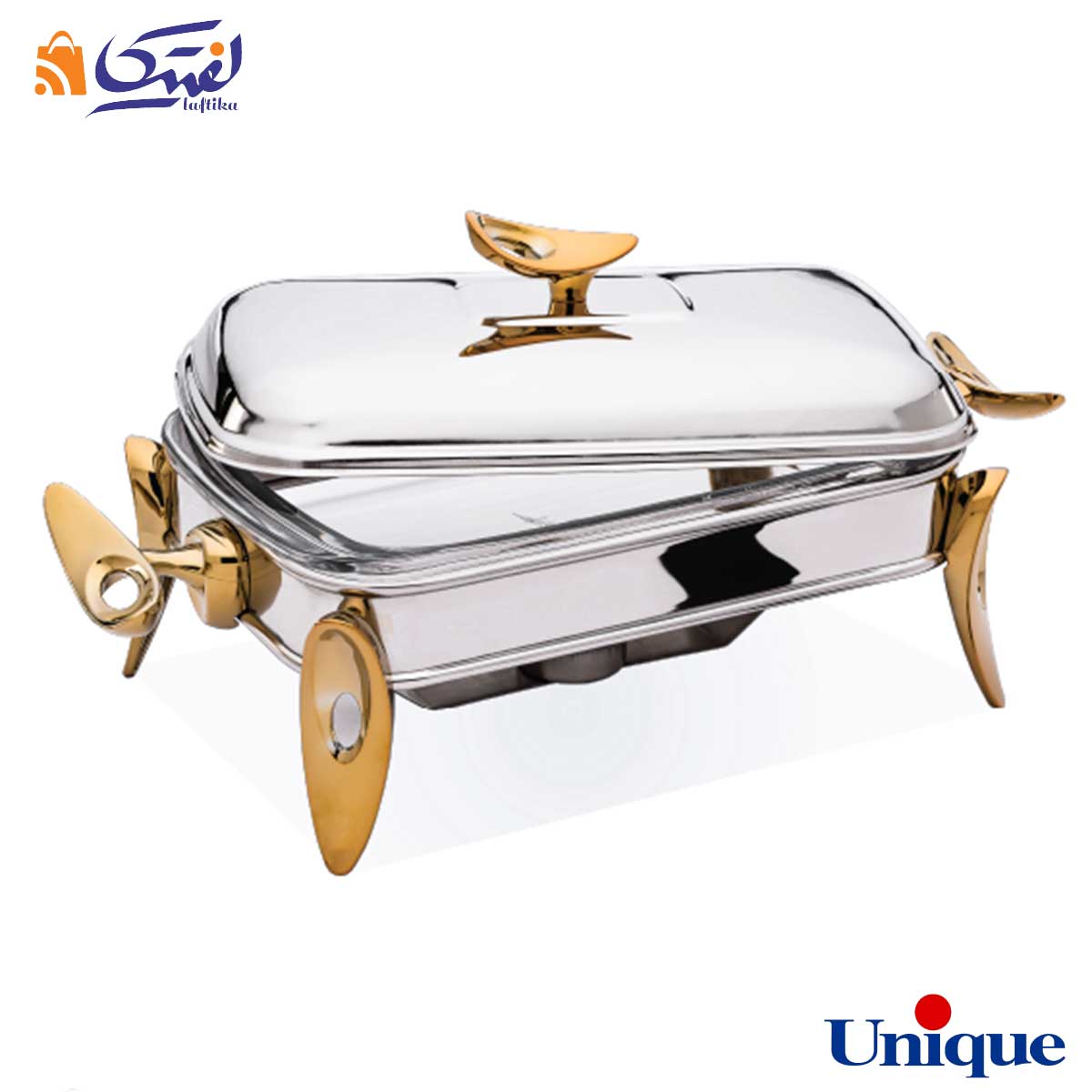 سوفله خوری قایقی طلایی سایز بزرگ یونیک UN-3849