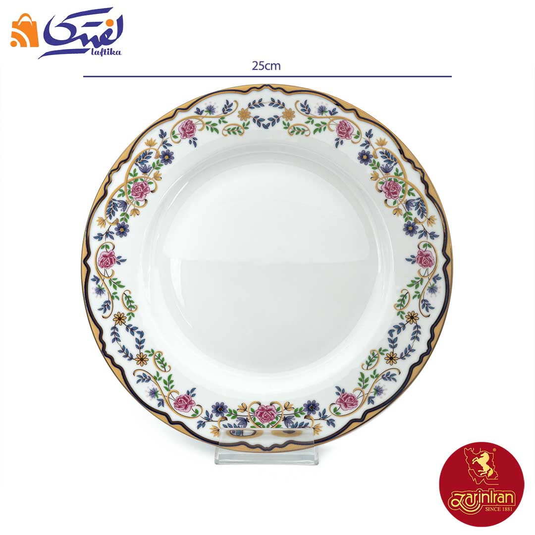 بشقاب تخت گلستان چینی زرین