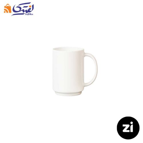 فنجان شیر شکلات چینی زرین Zi فرم اس سفید 140