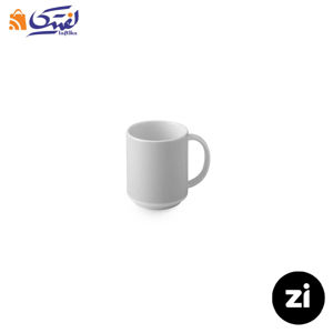 فنجان شیر شکلات چینی زرین Zi فرم اس پاستل طوسی 140