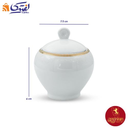 قندان چینی زرین ایتالیا اف طرح ریوا طلایی