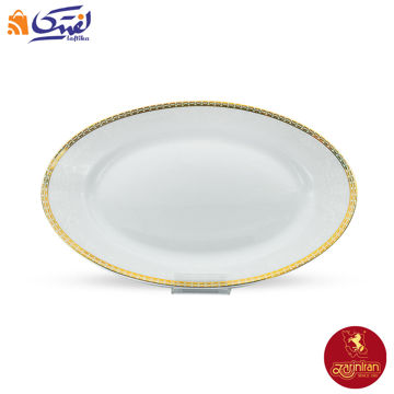 دیس چینی زرین ایتالیا اف طرح ریوا طلایی سایز 42
