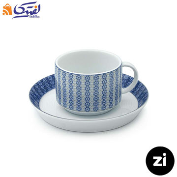 فنجان و نعلبکی چای خوری اس چینی زرین