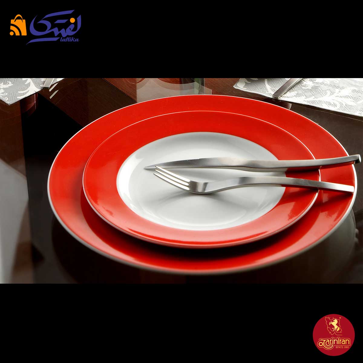 سرویس غذا خوری قرمز گیلاس