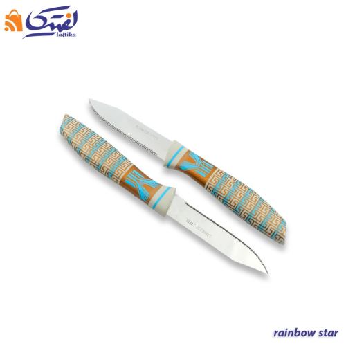 اقو میوه خوری رینبو استار دسته دار 2 عددی 112f-067 