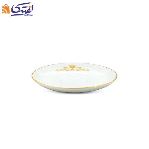 نعلبکی چینی زرین ایتالیا اف کوئین طلایی 14