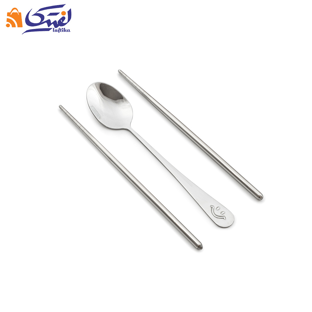 ظرف غذای Laxson دو خانه استیل طرح خرس 800 میلی لیتر