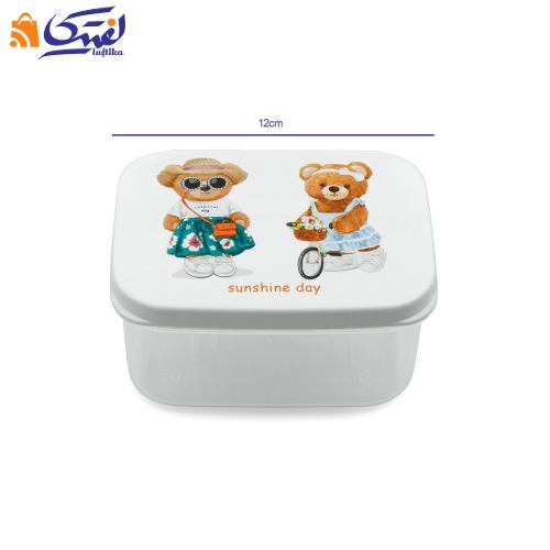 ست ظرف غذا لیمون مستطیل چاپدار کد 2232