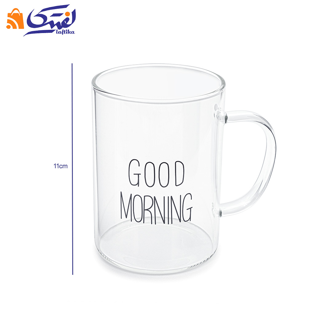 لیوان پیرکس Good Morning حجم 500 میلی لیتر