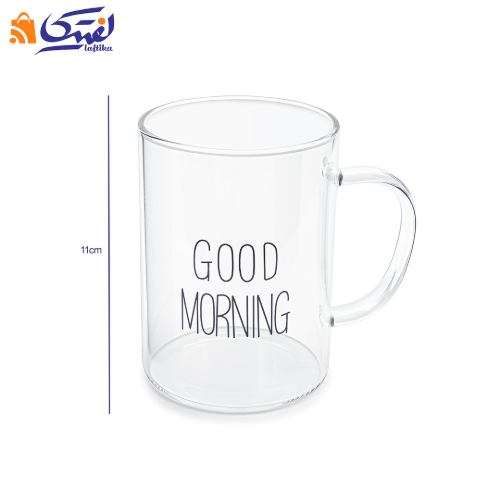لیوان پیرکس Good Morning حجم 500 میلی لیتر