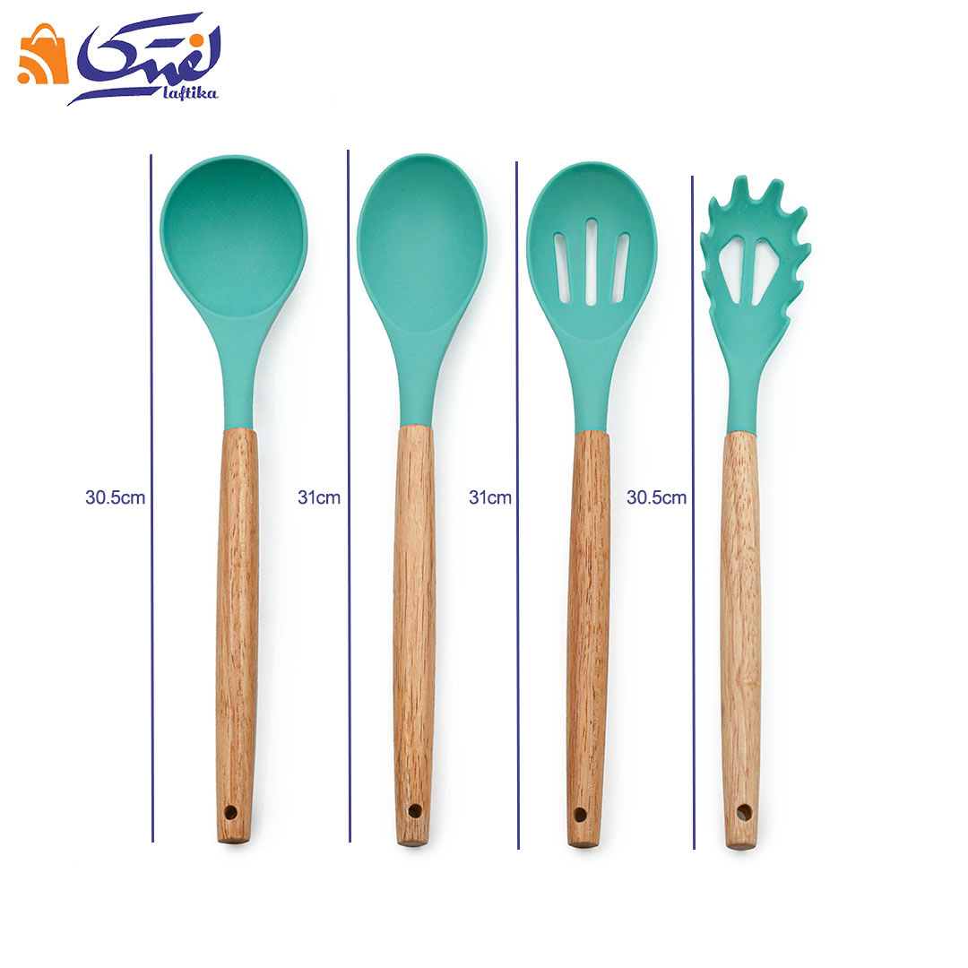 سرویس کفگیر و ملاقه 12 پارچه سیلیکونی U666076