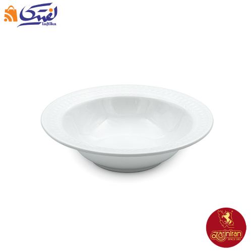 سالادخوری چینی زرین رادیانس سفید سایز 14