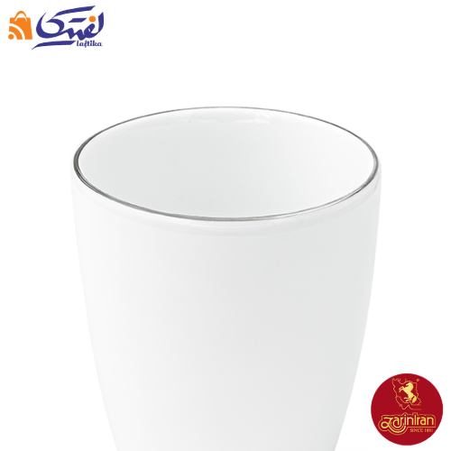 لیوان بدون دسته چینی زرین کواترو طرح سمن ۲۸۰ سی سی