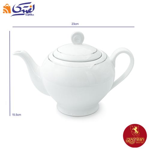 قوری چینی زرین ایتالیا اف طرح سمن سایز 8