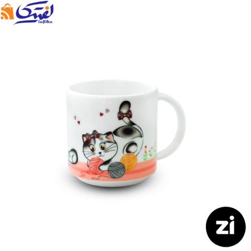 ماگ چینی زرین مارک زی فرم اس طرح گربه اسموکی 250 سی سی