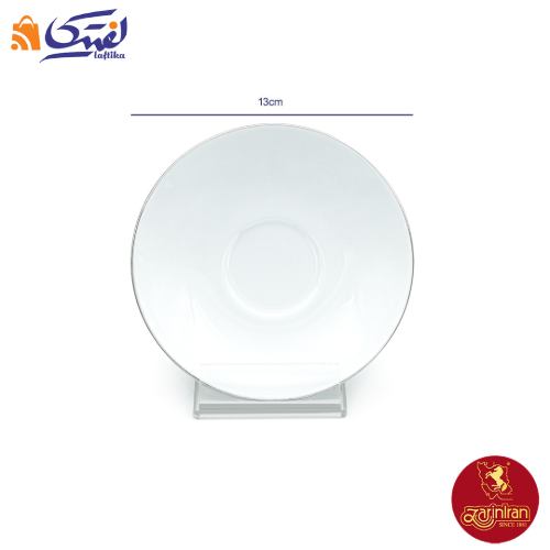 زیر استکانی سمن چینی زرین نعلبکی دوری سایز 13