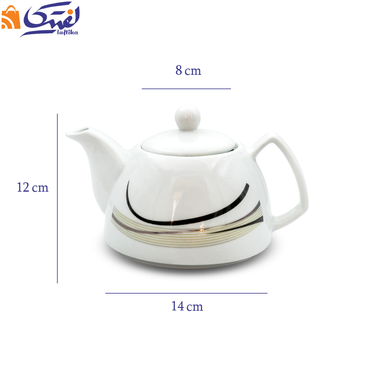قوری چینی یونیک مدل ساحل UN-7542