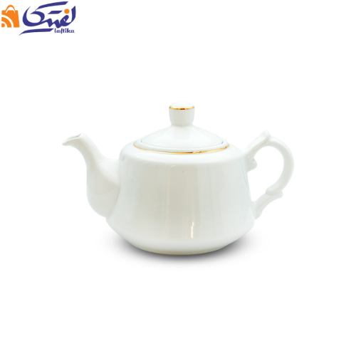 قوری لندنی چینی زرین طرح زرین لب طلا
