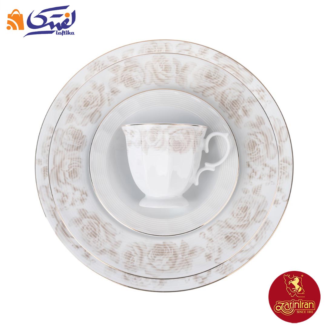 سرویس پرنسا نئوکلاسیک چینی زرین 12 نفره 103 پارچه