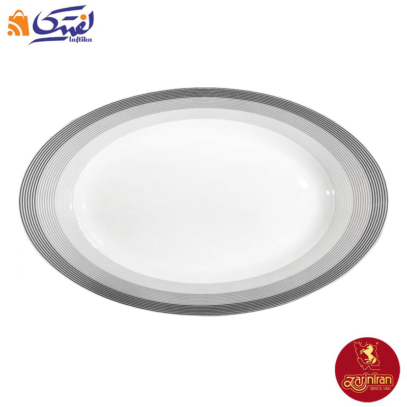دیس چینی زرین ایتالیا اف طرح سیلورلاینر سایز 42
