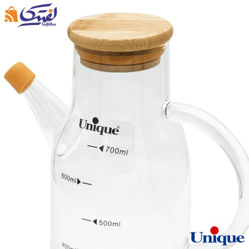 ظرف روغن ریز 700 میلی لیتری یونیک UN-2007 درب بامبو