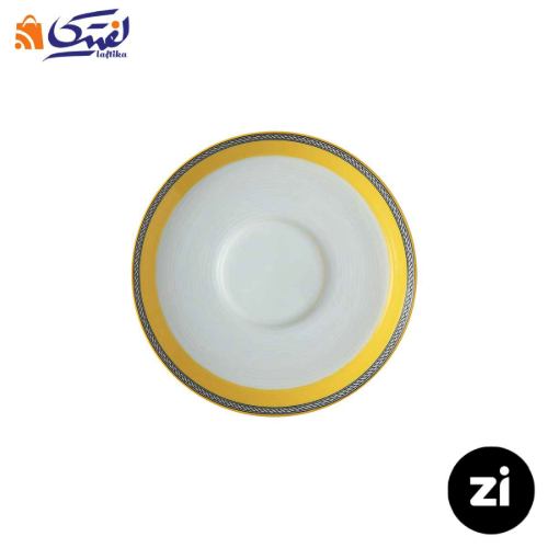 فنجان و نعلبکی چای خوری چینی زرین ZI فرم اس ویلیج 2 پارچه