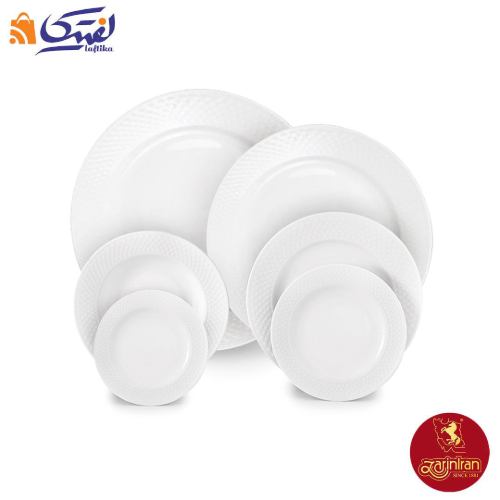 سرویس 26 پارچه سفید چینی زرین رادیانس 6 نفره