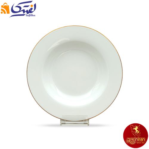 بشقاب خورش خوری زرین رزگلد ایتالیا اف چینی زرین سایز 22