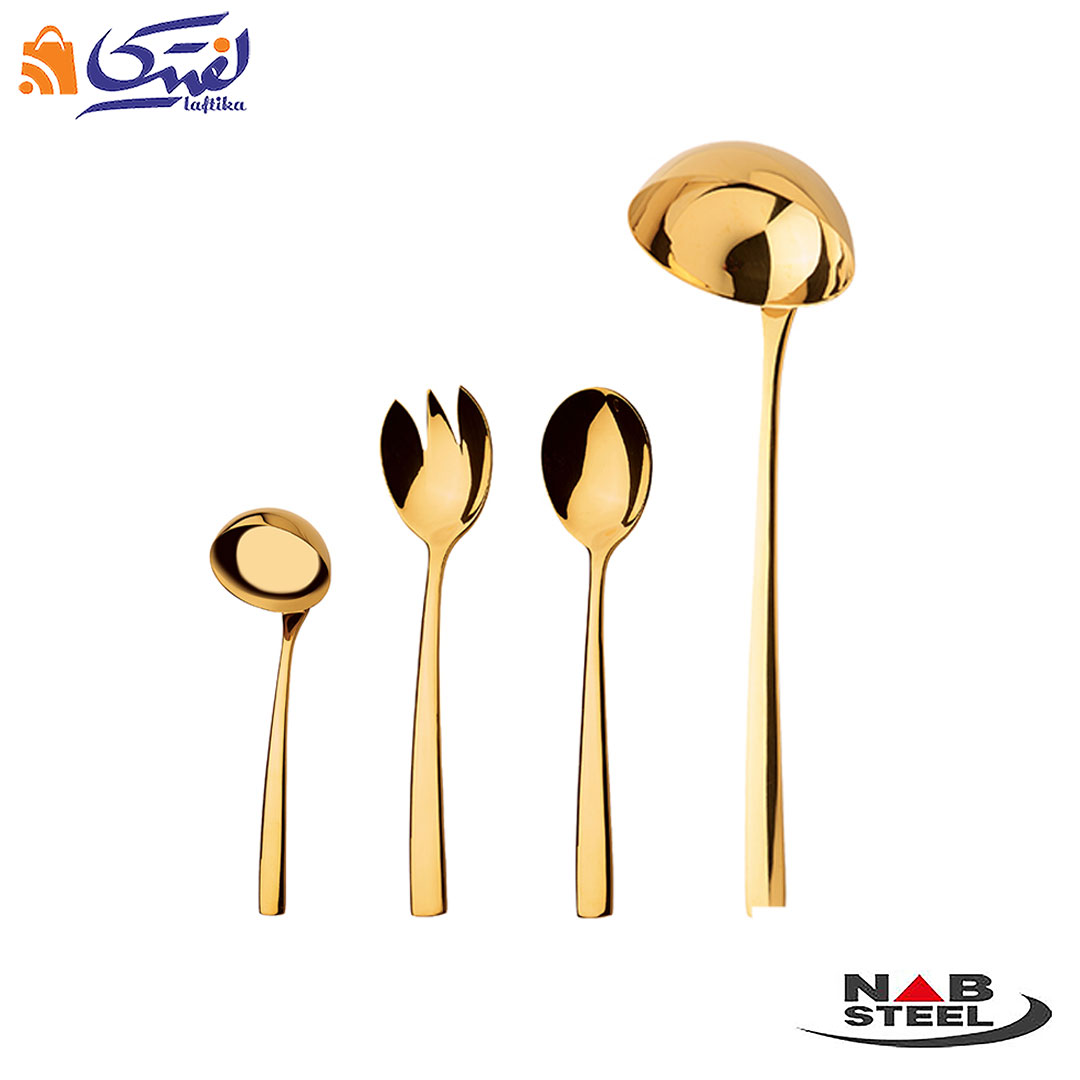 سرویس ناب استیل طلایی