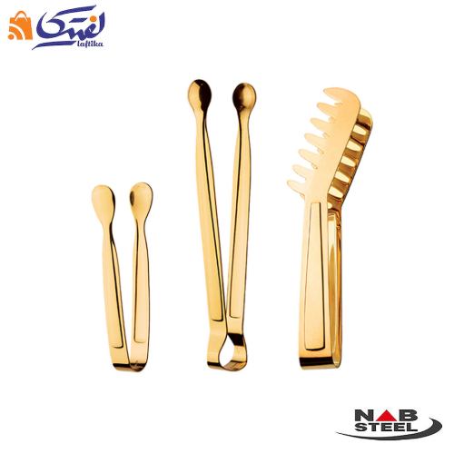 سرویس ناب استیل با کنسول چوبی