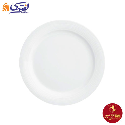 بشقاب تخت سایز 25 سفید چینی زرین ایتالیا اف