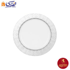 بشقاب پیش دستی چینی زرین ایتالیا اف طرح هدیه پلاتینی سایز 19