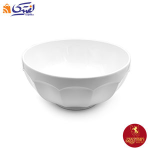 کاسه چینی زرین نئوکلاسیک طرح سفید سایز 23