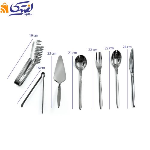 سرویس قاشق و چنگال و ابزار سرو 24 نفره