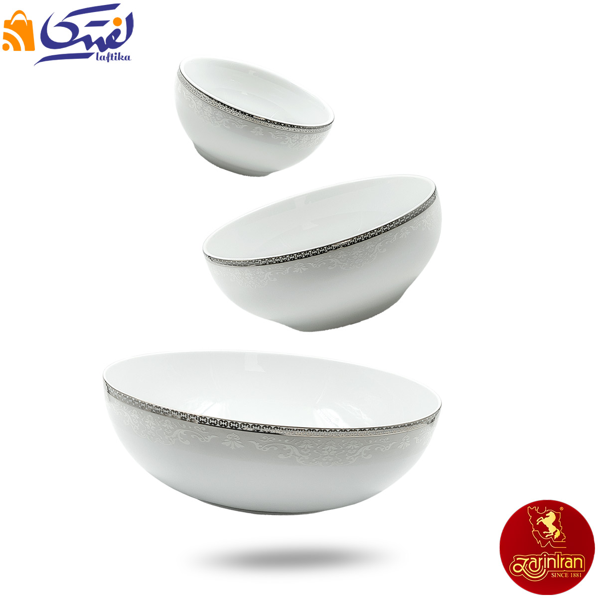 چینی زرین سرویس 13 پارچه پیاله ایتالیا اف طرح