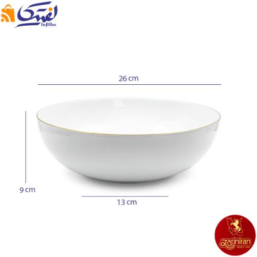سرویس 13 پارچه پیاله چینی زرین لب طلایی