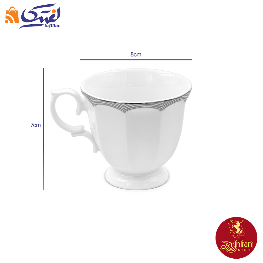 سرویس چای خوری چینی زرین ایساتیس پلاتینی
