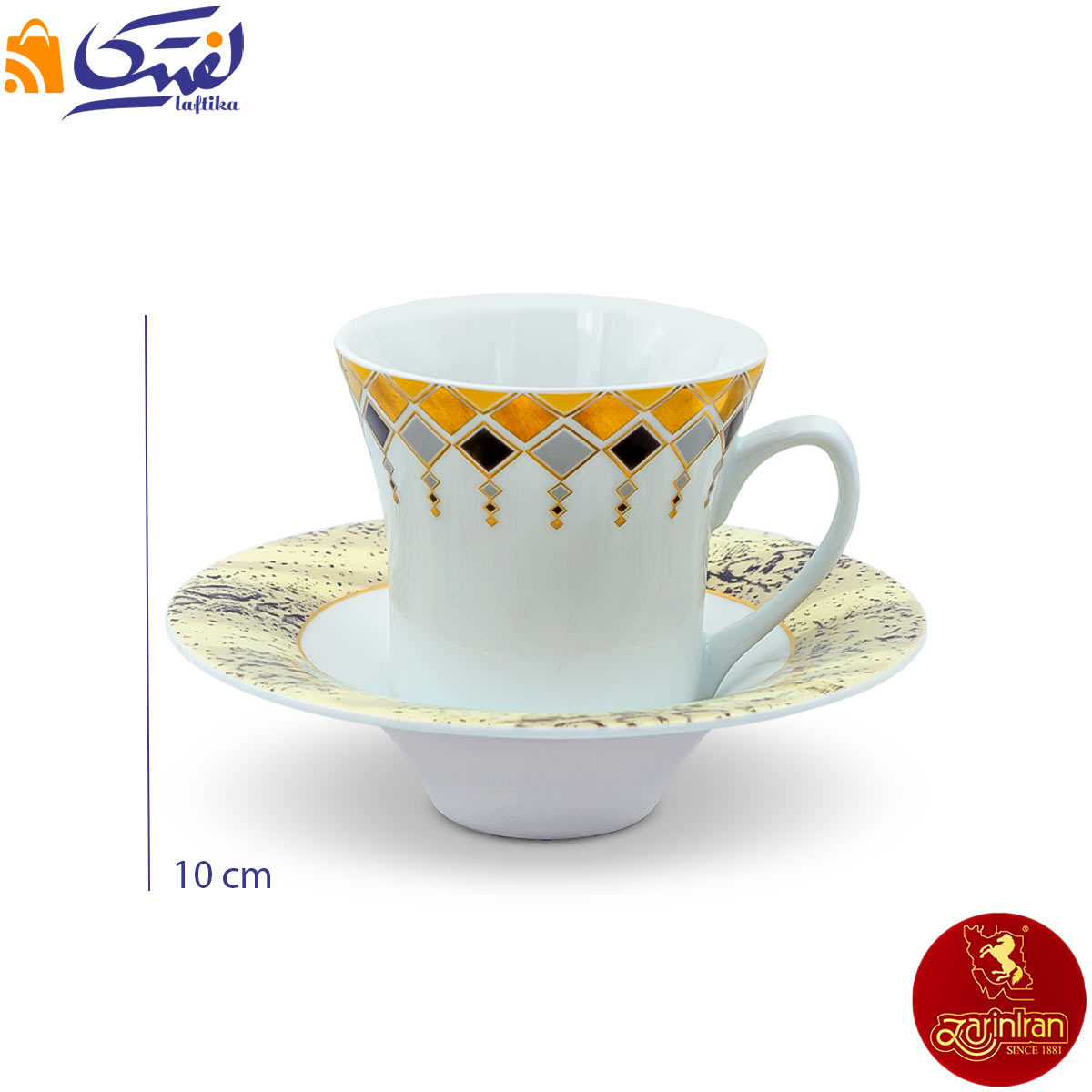 سرویس چای خوری چینی زرین شهرزاد طرح کلوپاترا