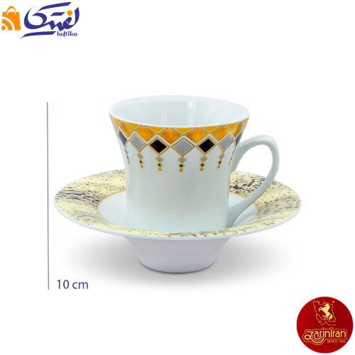 سرویس چای خوری چینی زرین شهرزاد طرح کلوپاترا